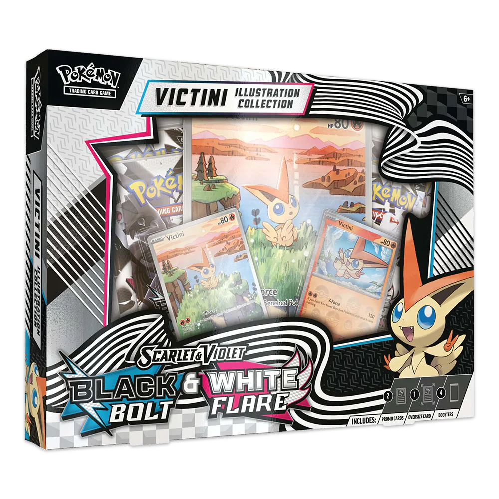 Pokémon TCG: Scarlet & Violet 10.5 - Black Bolt & White Flare Unova Victini Illustration Collection 1 Pokémon TCG: Scarlet & Violet 10.5 - Black Bolt & White Flare Unova Victini Illustration Collection