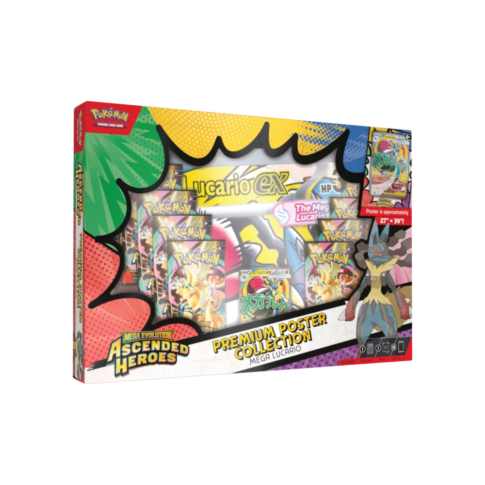 Pokémon TCG: Mega Evolution - Ascended Heroes Premium Poster Collection - Assortment 1 Pokémon TCG: Mega Evolution - Ascended Heroes Premium Poster Collection - Assortment