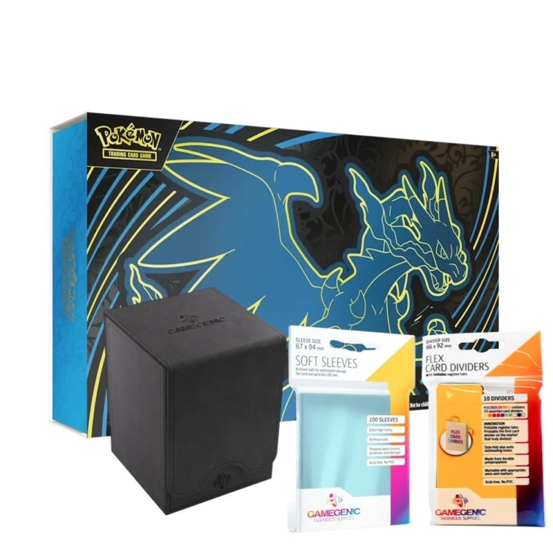 Gamegenic x Pokémon TCG: Mega Charizard UPC & Accessories bundle