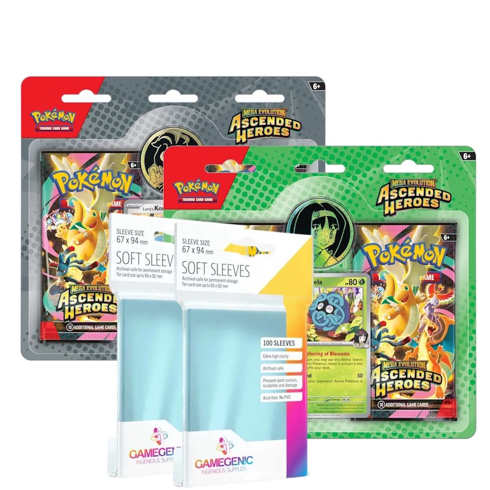 Pokémon TCG: Mega Evolution - Ascended Heroes Collection & Gamegenic Bundle 1 Pokémon TCG: Mega Evolution - Ascended Heroes Collection & Gamegenic Bundle