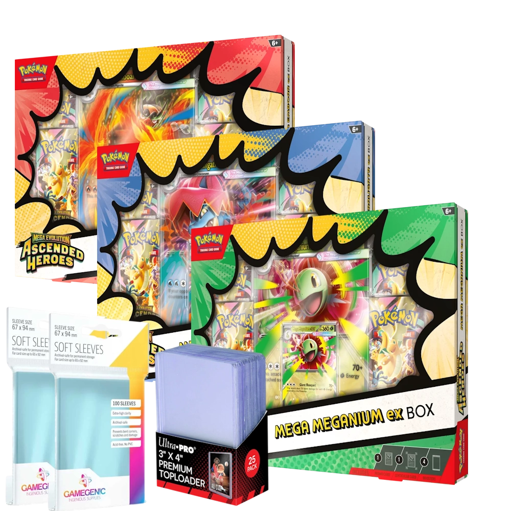 Pokémon TCG: Ascended Heroes EX box and accessory bundle