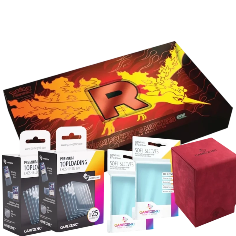 Gamegenic & Pokémon TCG: Team Rocket’s Moltres ex Ultra-Premium Collection Bundle