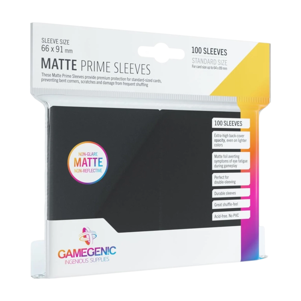 Gamegenic: Matte Prime Sleeves – Black