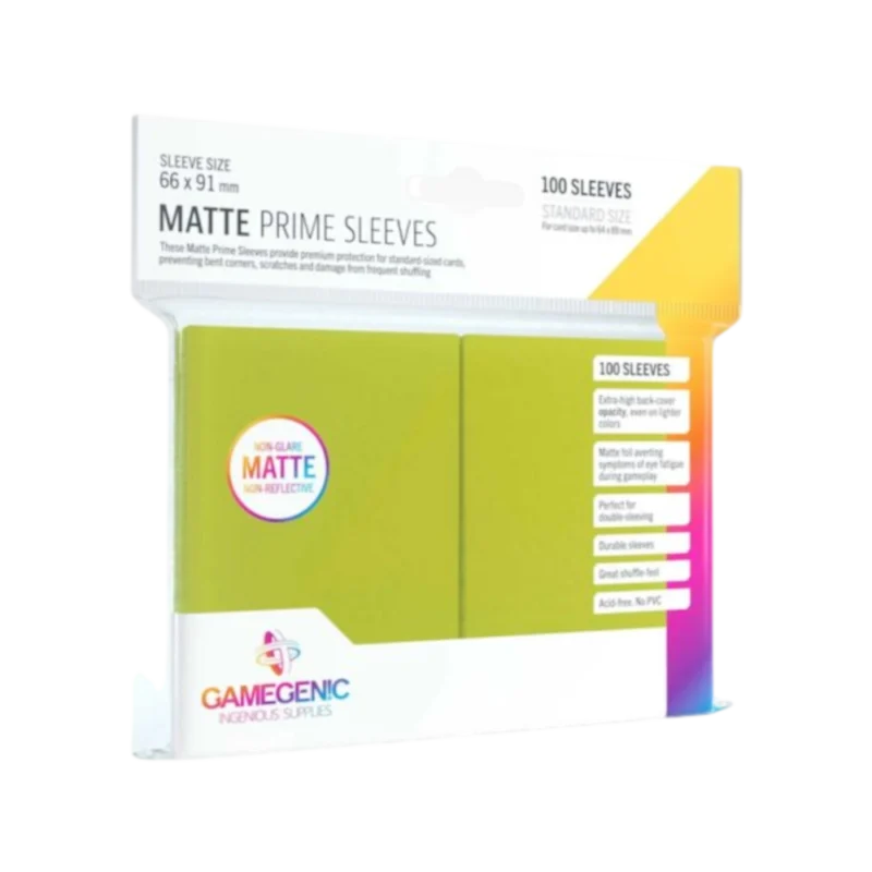 Gamegenic: Matte Prime Sleeves - Lime Green