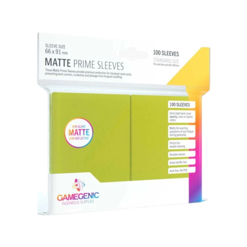 Gamegenic: Matte Prime Sleeves – Lime Green