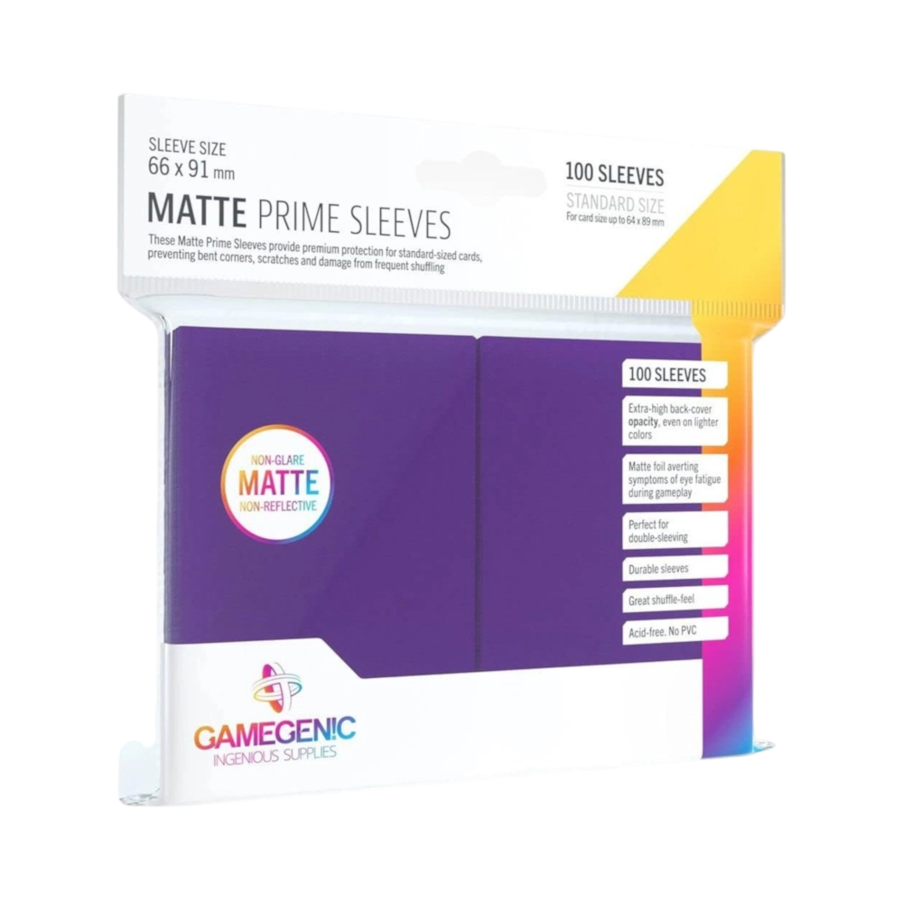 Gamegenic: Matte Prime Sleeves – Purple