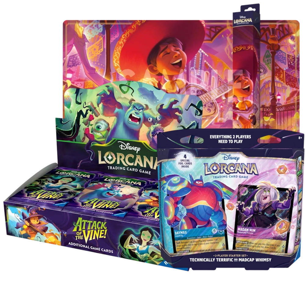 Disney Lorcana TCG: Hyperia City, 2-player starter set and playmat bundle 1 Disney Lorcana TCG: Hyperia City, 2-player starter set and playmat bundle